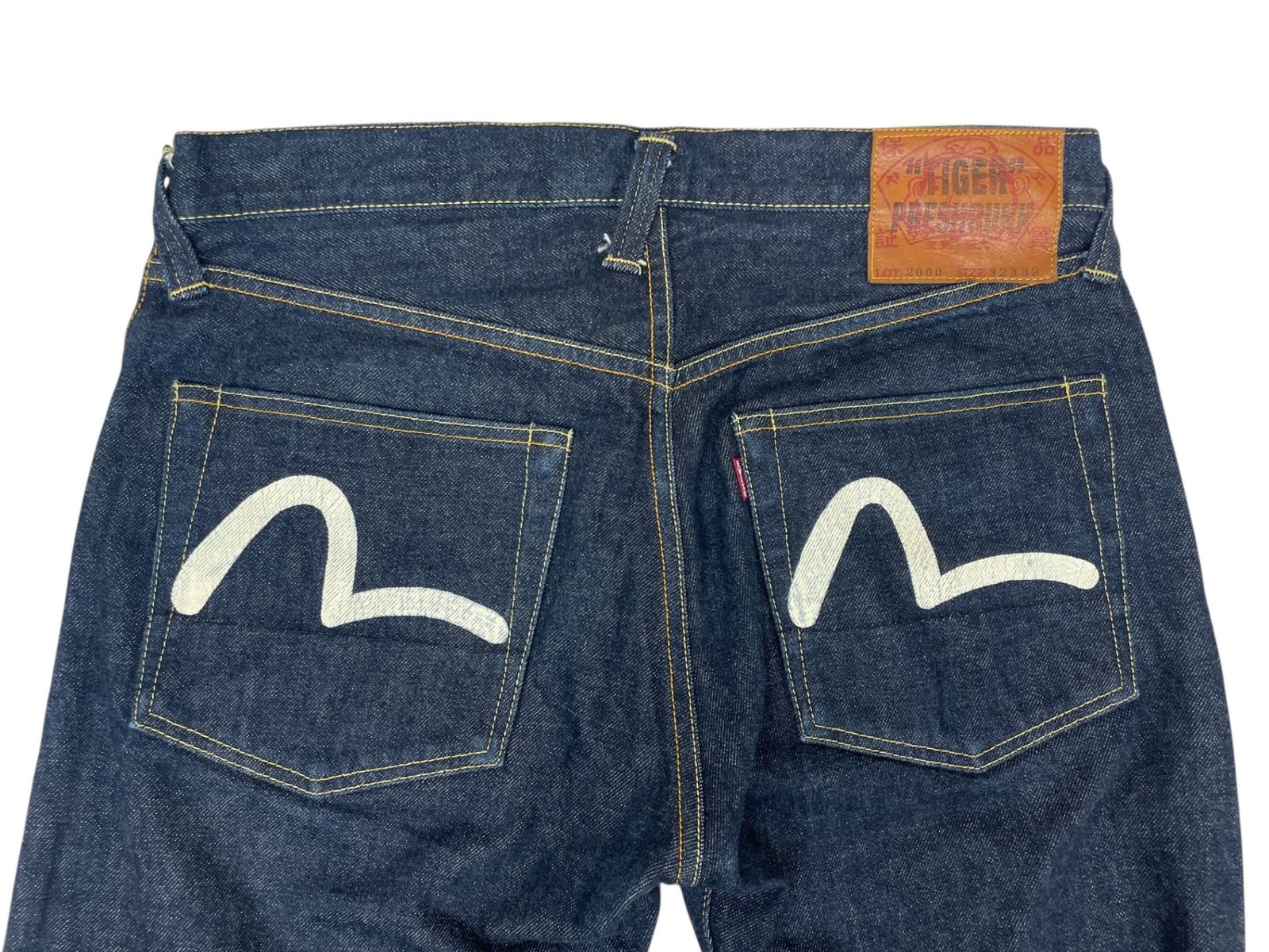 EVISU (エヴィス) TIGER PRESHRUNK デニムパンツ 白カモメ 濃紺 日本製