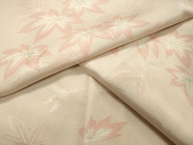 平和屋着物 長襦袢 無双仕立て 群鶴楓文 正絹 gh