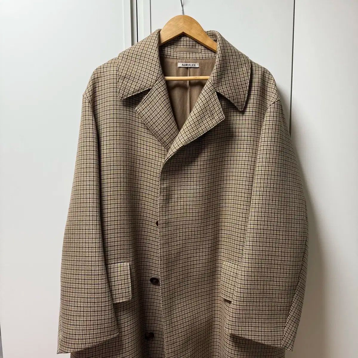 オーラリー ダブルフェイス チェック コート 4 - メルカリ