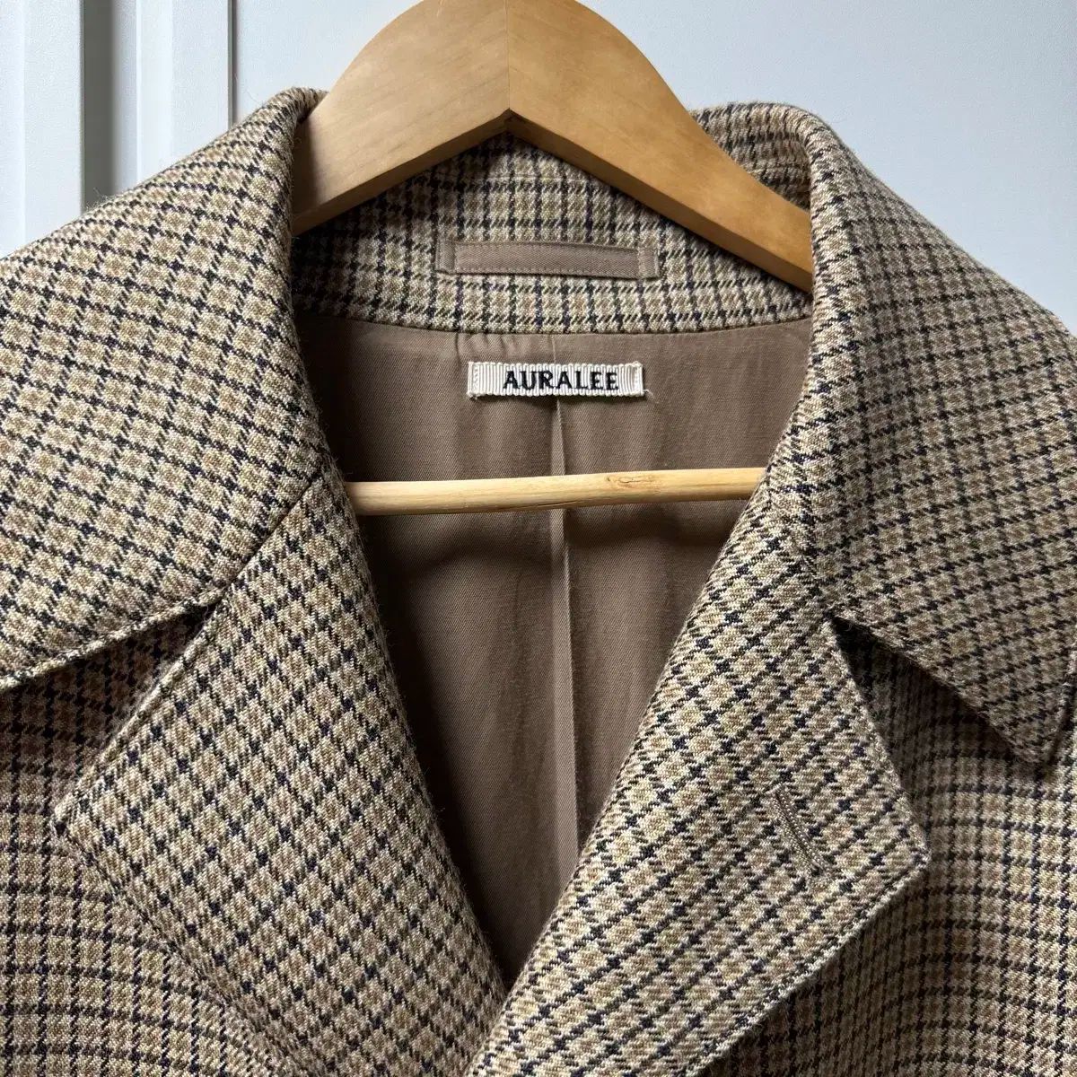 オーラリー ダブルフェイス チェック コート 4 - メルカリ