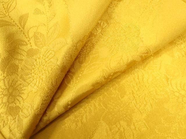 平和屋着物 長襦袢 無双仕立て 辻が花地紋 藤黄色 やまと誂製 正絹 yc