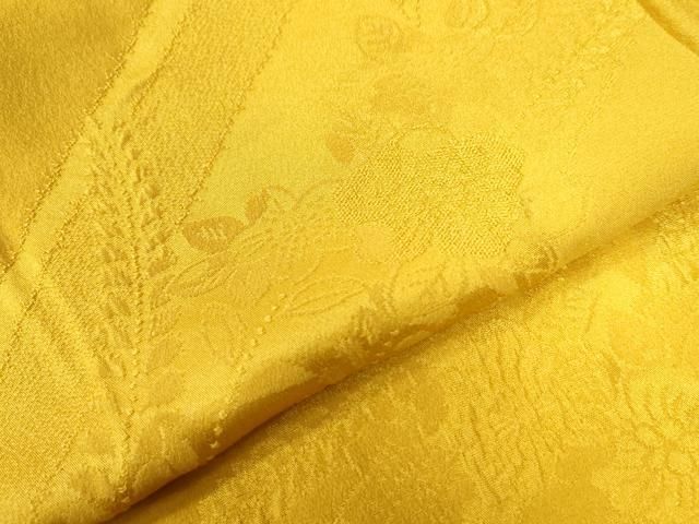  平和屋着物 長襦袢 無双仕立て 辻が花地紋 藤黄色 やまと誂製 正絹 yc 長襦袢 長襦袢 半襦袢