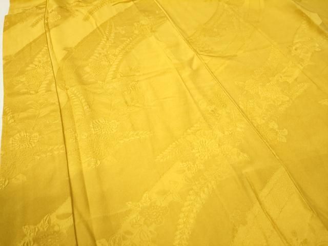 辻が花地紋 藤黄色