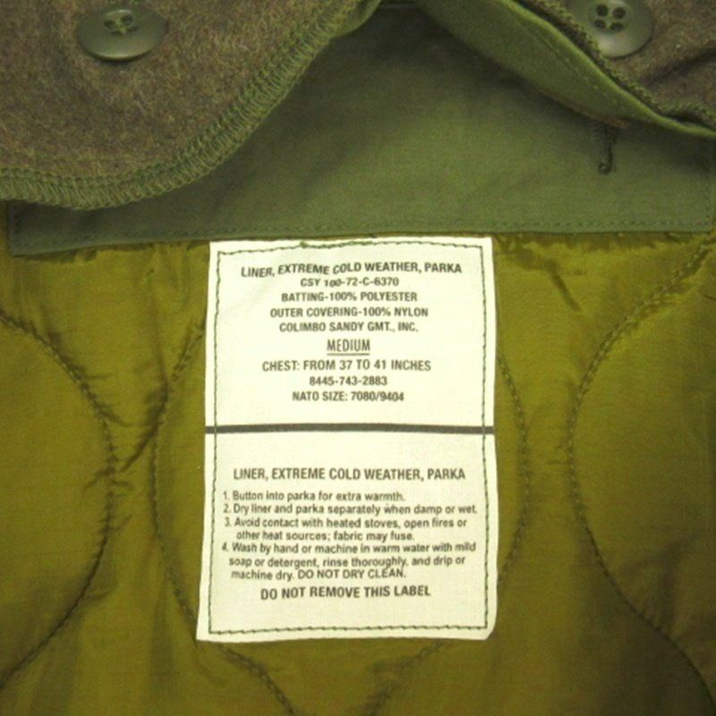 布 コリンボ COLIMBO STANLEY EXTREME COLD ARMY PARKA スタンレー