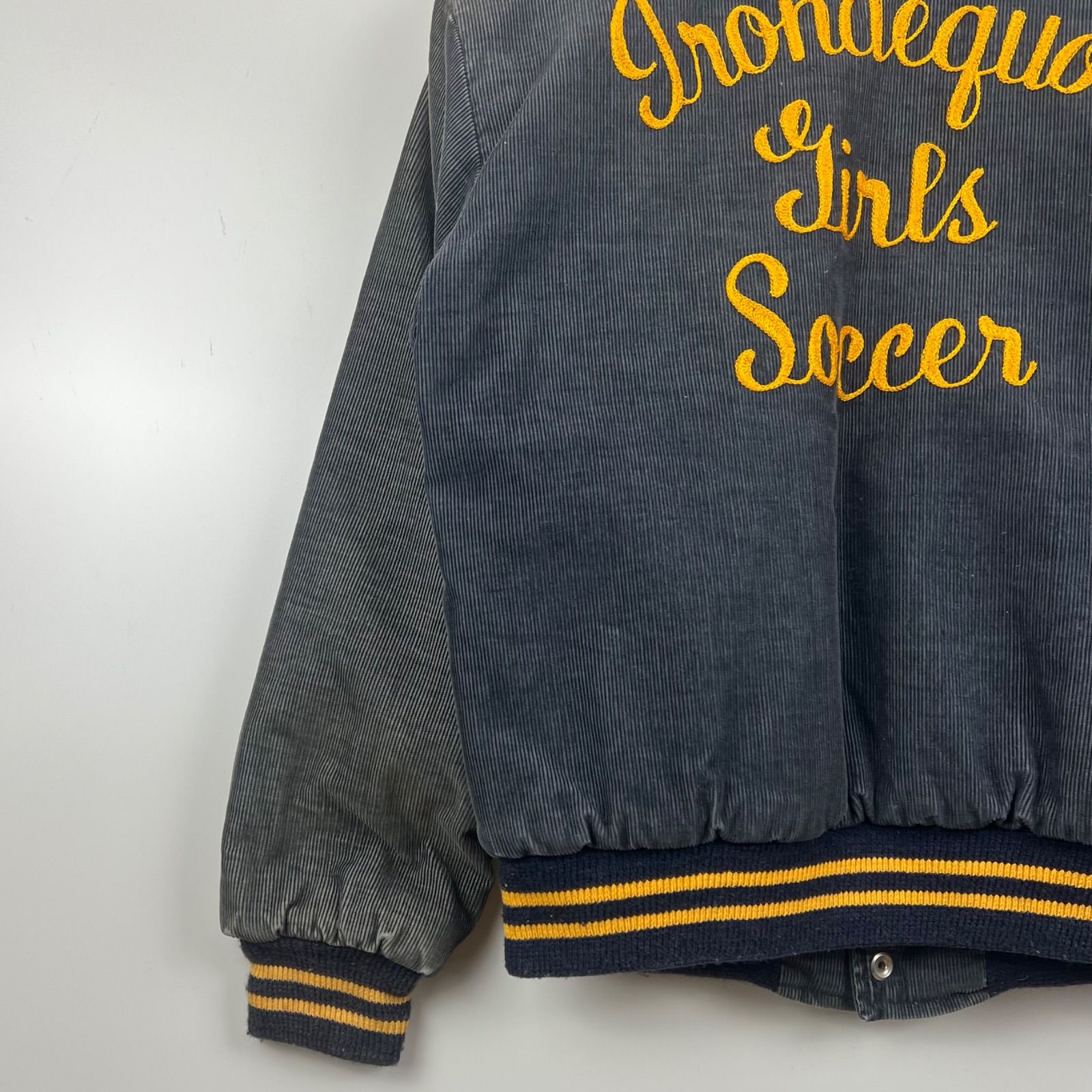 PARK REGAL 50s USA vintage corduroy award jacket fade navy パーク