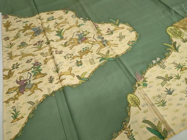 豪華色留袖 狩猟文