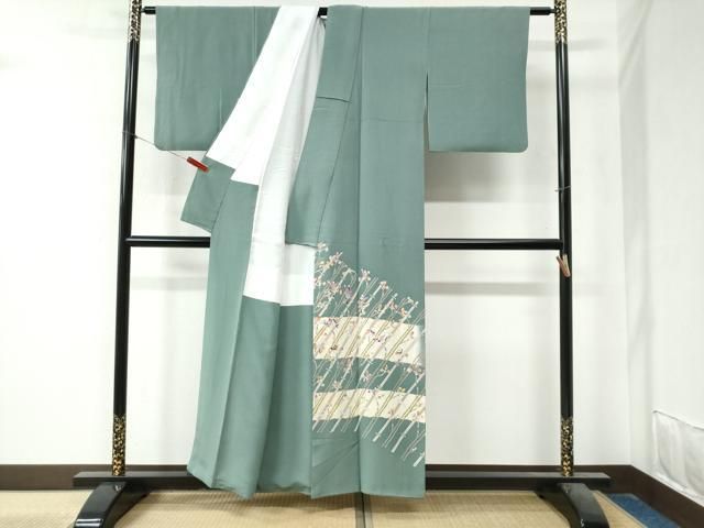 平和屋着物 本加賀友禅作家 中町博志 色留袖 枝花文 暈し染め 正絹 yc