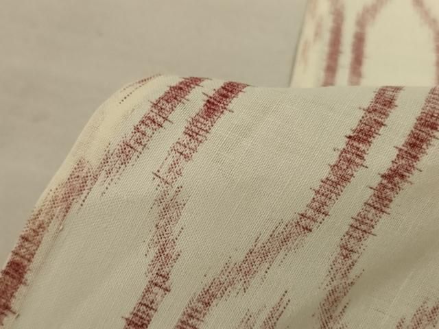 平和屋着物＊夏物 小紋 紗 幾何学文様 AABD4650jd