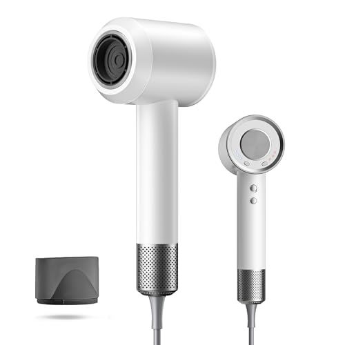 斬新デザイン 3億イオン ワンタッチ冷風 ドライヤー 1250 W超大風量 速乾 ヘアドライヤー スマート ブラシレスDCモーター 温冷風ワンタッチ切替 美髪 ヘアケア 12種類の風モード NTC温度制御システム 過熱防止 軽量コンパクト 低騒音 持