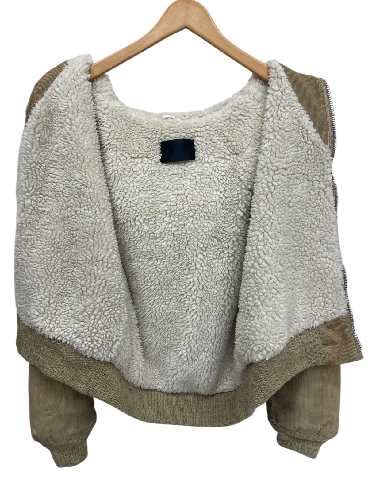 古着 裏ボア パーカー コーデュロイジャケット 90s YKKアルミジッパー