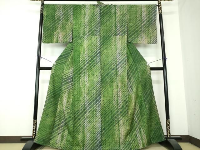 平和屋着物○上質な紬 絞り 斜線文 正絹 逸品 DAAZ0982ps - メルカリ