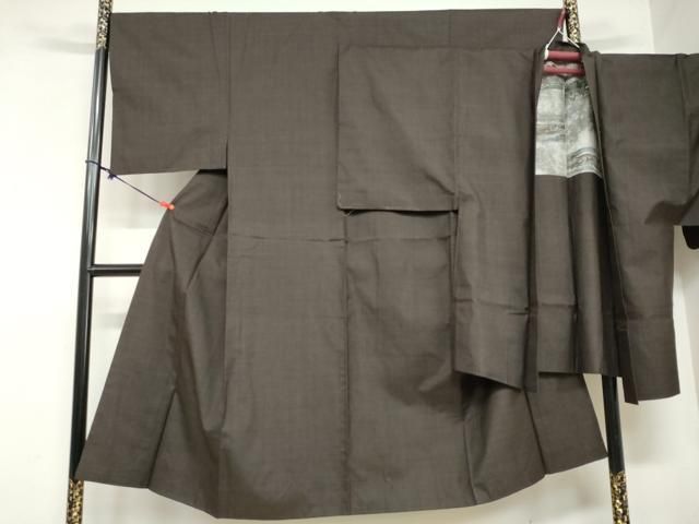 平和屋着物●男性　本場大島紬　アンサンブル　長羽織　抽象文様　正絹　逸品　DAAZ7224ud 平和屋着物○男性 本場大島紬 アンサンブル 長羽織 抽象文様 正絹 逸品