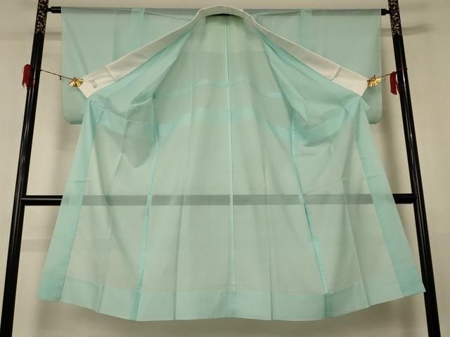 平和屋着物 洗える最 着物 英 はなぶさ謹製 夏物 長襦袢 絽 錆青磁色 洗える着物 jd