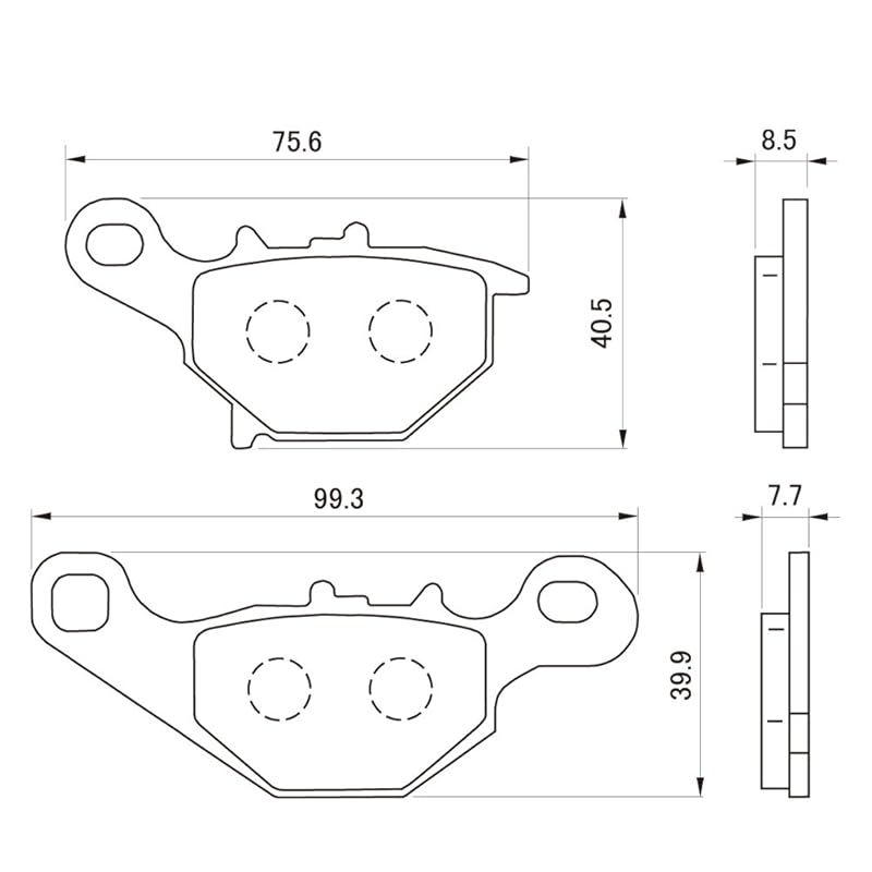 デイトナ(Daytona) バイク ブレーキパッド ハイパーシンタードパッド