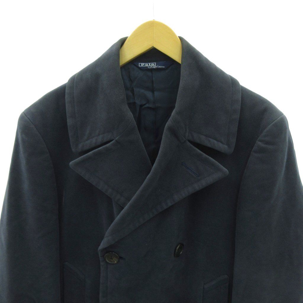 POLO RALPH LAUREN / 三角タグ/80s/コート/L/コットン/BLK// ポロ バイ ラルフローレン Polo by Ralph Lauren ヴィンテージ 80s