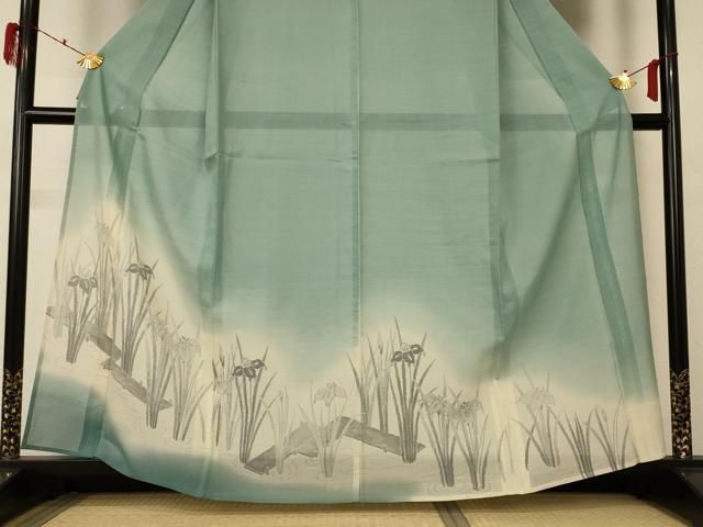 草花文 暈し染め