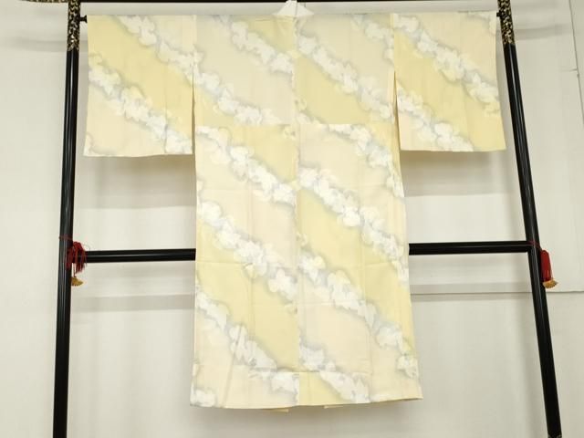 平和屋着物 長襦袢 無双仕立て 舞葉文 暈し染め やまと誂製 正絹 cs