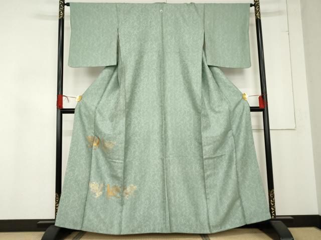 平和屋着物 紋屋井関 御寮織 色留袖 お召地 竹屋町刺繍 桐竹鳳凰 金糸 金彩 正絹 cs