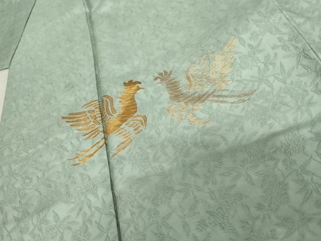  平和屋着物 紋屋井関 御寮織 色留袖 お召地 竹屋町刺繍 桐竹鳳凰 金糸 金彩 正絹 cs 黒留袖 着物