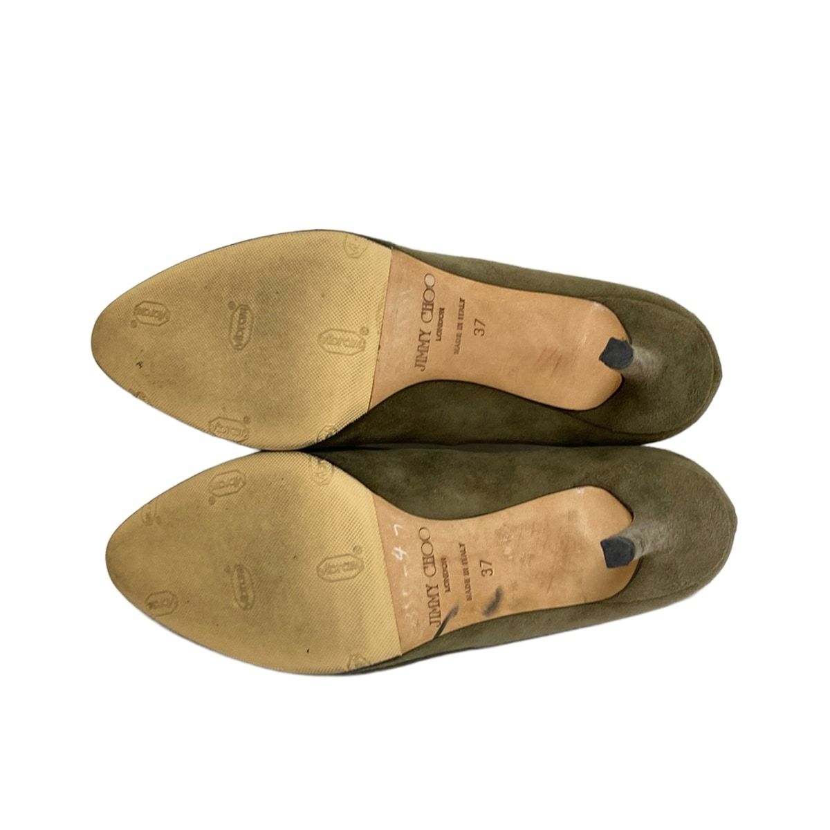 JIMMY CHOO(ジミーチュウ) パンプス 37 レディース - カーキ - メルカリ