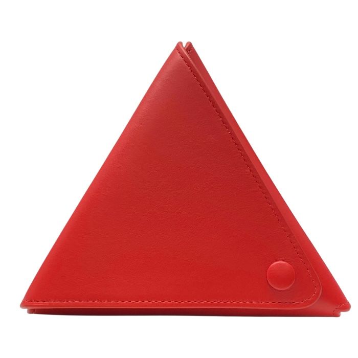 ボッテガヴェネタ トライアングル 三角 ポーチ 小銭入れ コインケース レザー レッド 651441 BOTTEGAVENETA レディース 上品 感 かわいい
