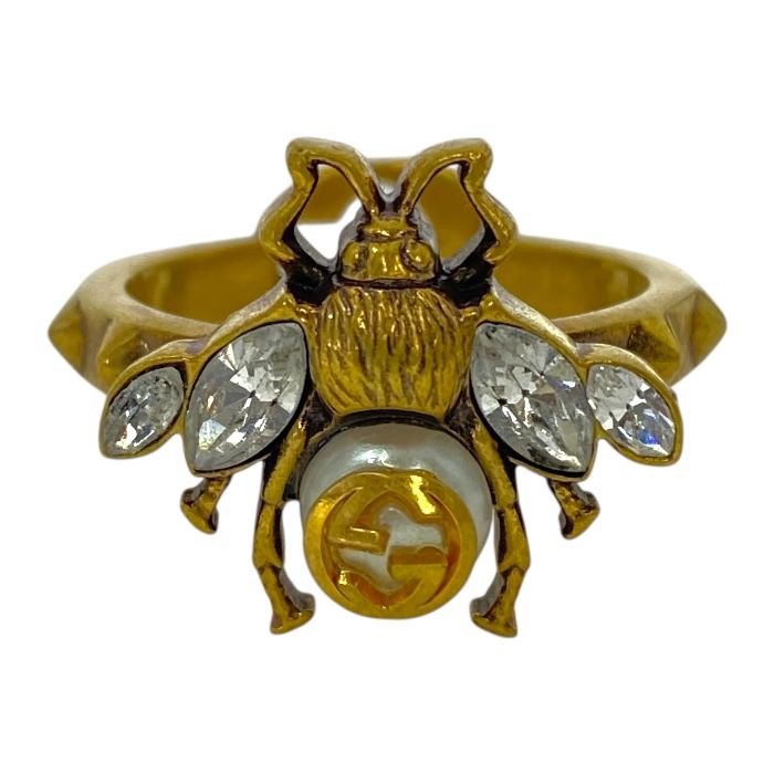 グッチ インターロッキングG Bee ビー リング ストア 指輪 ライン