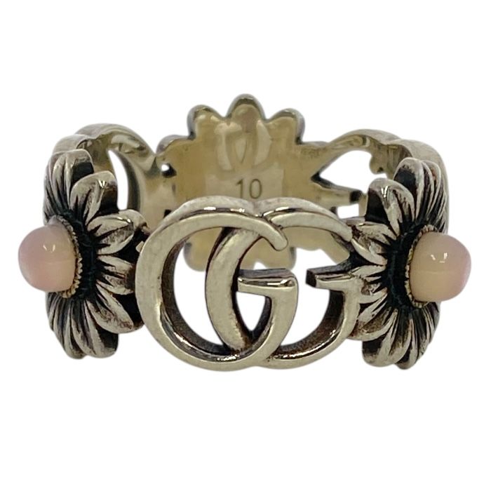 グッチ フラワー マザーオブパール リング 指輪 ダブルG アクセサリー