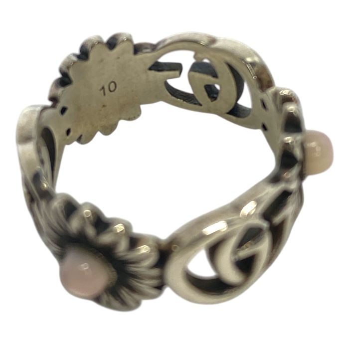 グッチ フラワー マザーオブパール リング 指輪 ダブルG アクセサリー