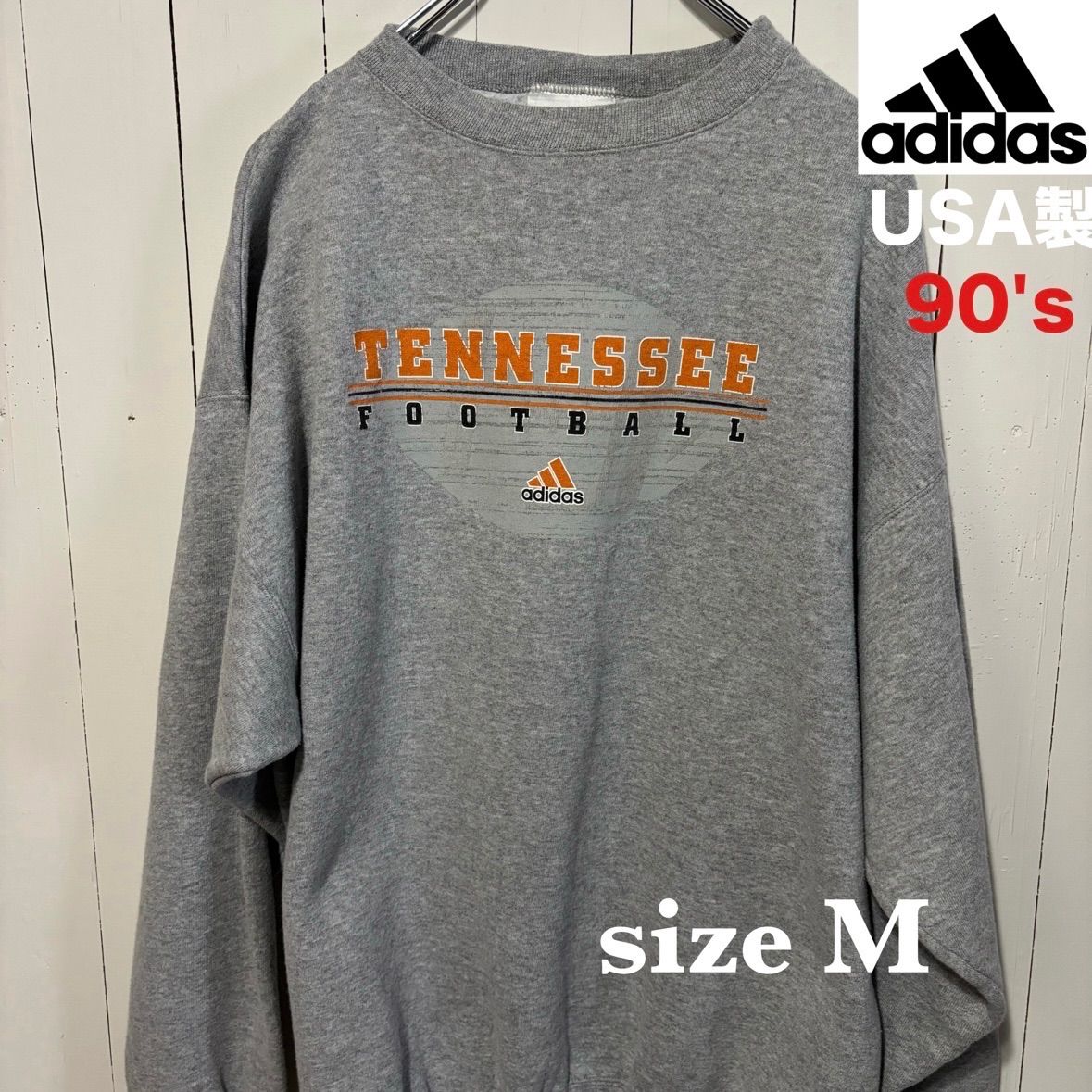 古着】adidas(アディダス)スウェット M グレー 90年代 ヴィンテージ