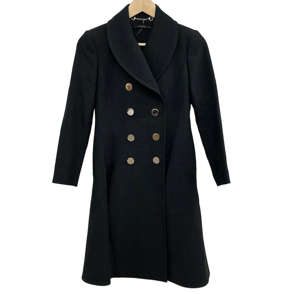 GUCCI(グッチ) コート サイズ36 S レディース - 348675 ZDA08 黒 長袖