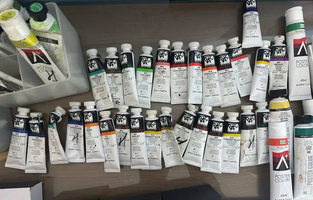 アルファ パス フォース ポスター 水彩絵の具 紙 パレット