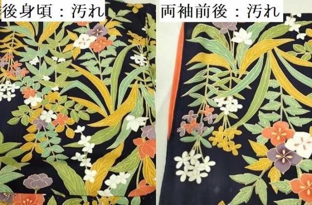 平和屋着物□上質な小紋 草花文 金彩 正絹 逸品 DAAY6922qp - メルカリ