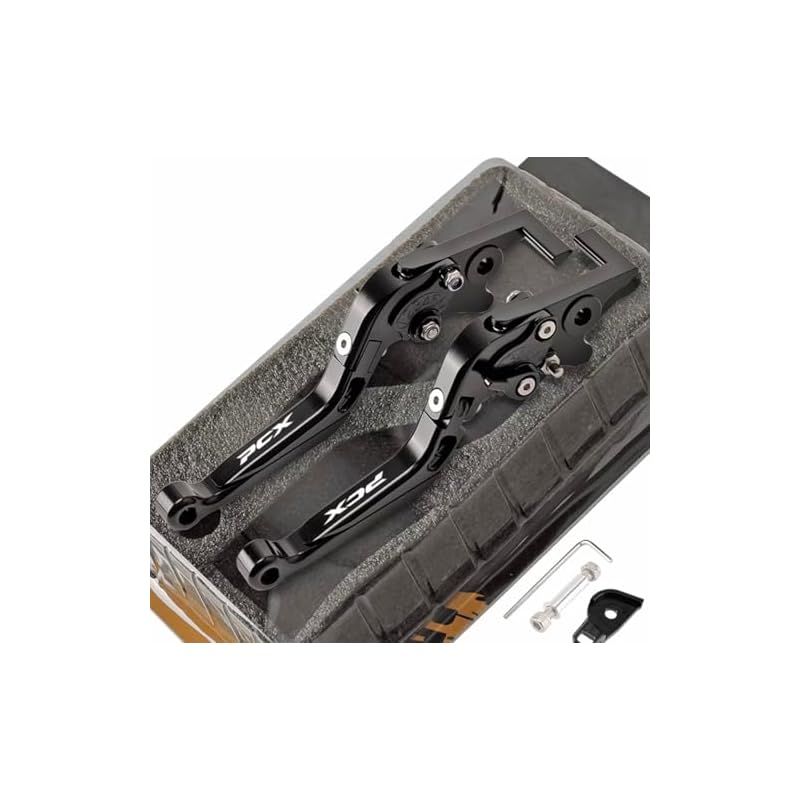 対応車種 PCX 125 150 jk 05 パーキングブレーキ バイク オートバイ用 クラッチレバーセット abs前後ディスクハンドルレバー レバーセット スクーター ６段階調整 ブラック 0