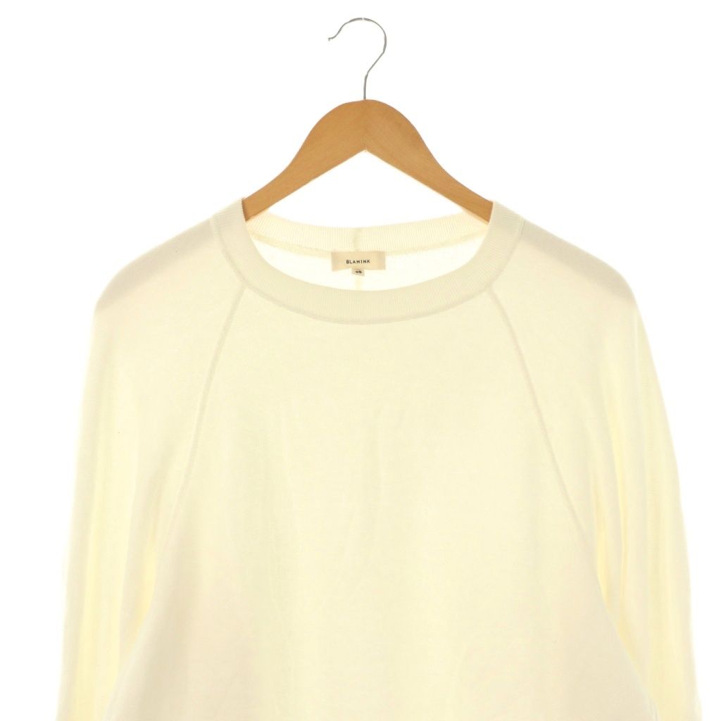 ブラミンク BLAMINK 吊裏毛ロゴロングスリーブプルオーバースウェット