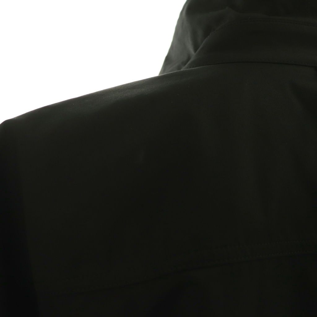 【中古】エルメス HERMES H5H0620DV 25年 ドレープカラーシャツ ブラウス 長袖 前開き コットン 36 黒 ブラック エルメス HERMES H5H0620DV 25年 ドレープカラーシャツ ブラウス 長袖