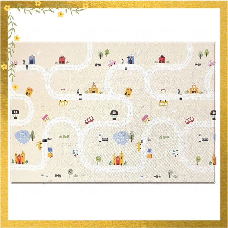 リトルプリンセス Little Princess 防炎適合品 リバーシブルでつかえる ふかふかキッズプレイマット Circle Raum サークルラウム Mサイズ 1