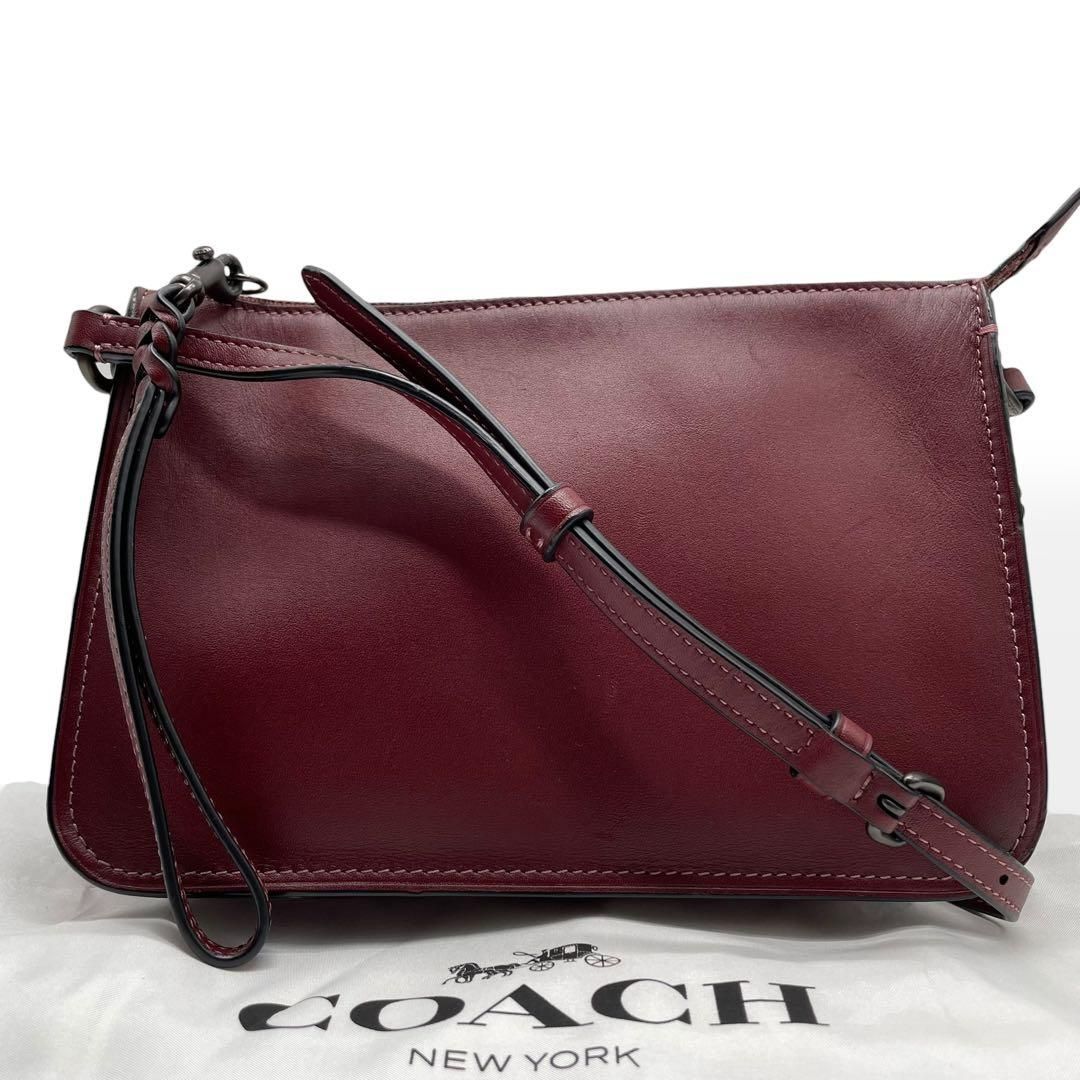 【本物保証】 超美品 コーチ COACH チェーン ショルダーバッグ F36666 2WAYバッグ レザー ブラック 黒 tkh24b1226002_1.jpg