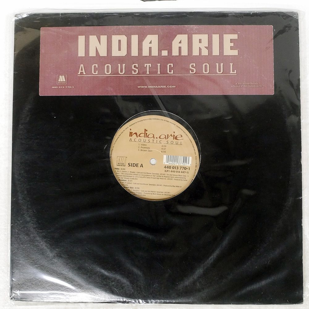 US盤 INDIA ARIE SOUL MOTOWN LP