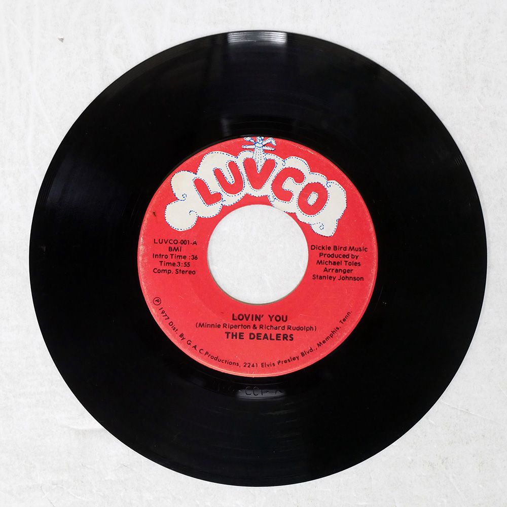 US盤 THE DEALERS/LOVIN' YOU / I WANT TO GET THROUGH TO YOU/LUVCO LUVCO001 7 □