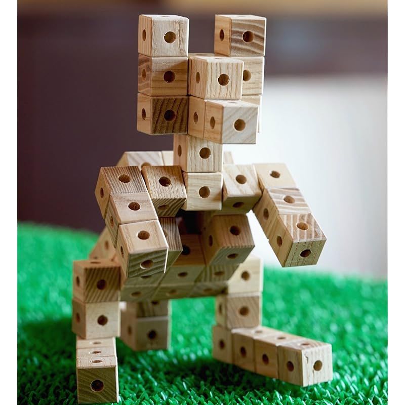  木のブロック コネクト 0 その他 ベビー キッズおもちゃ