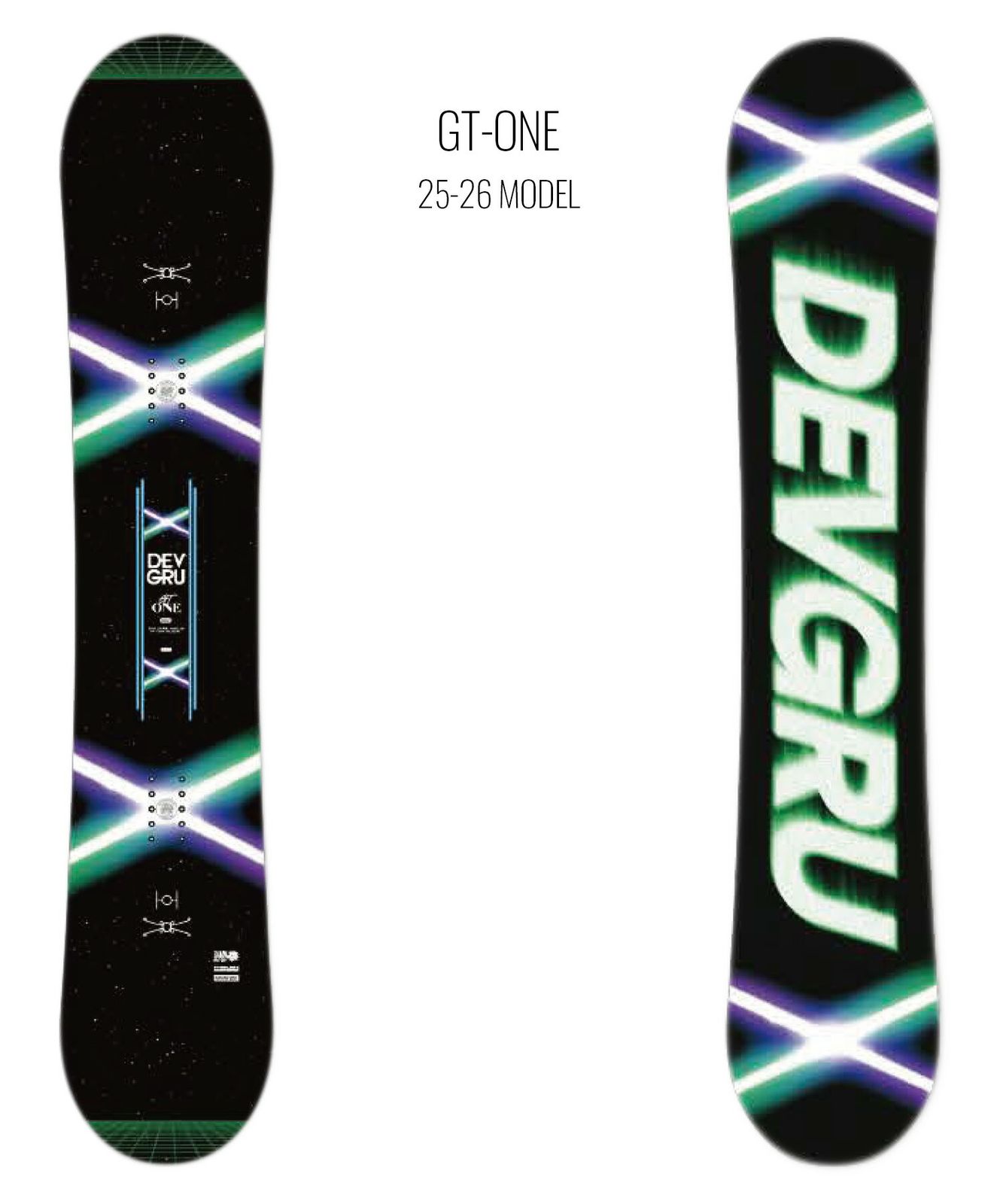2526】新品 DEVGRU デブグル スノーボード 板 メンズ GT-ONE ムラサキ