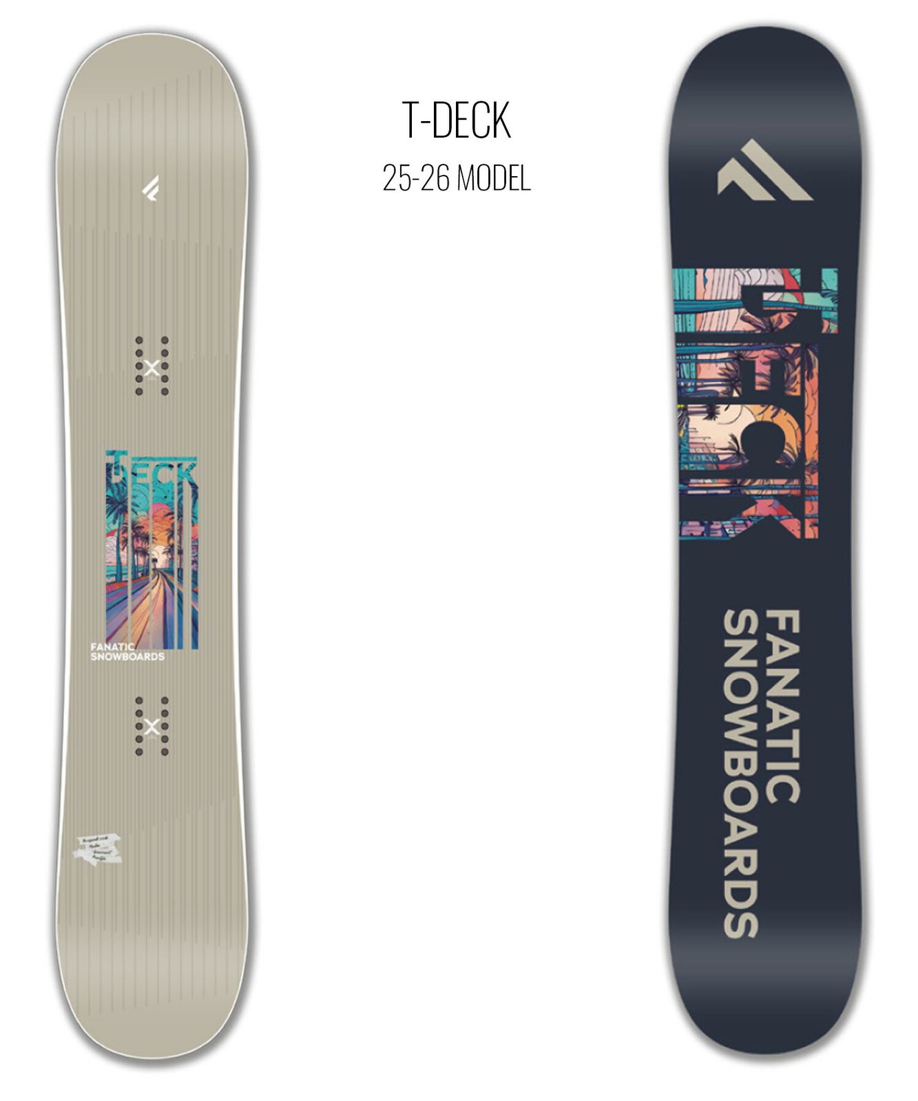2526】新品 FANATIC ファナティック スノーボード 板 ユニセックス T
