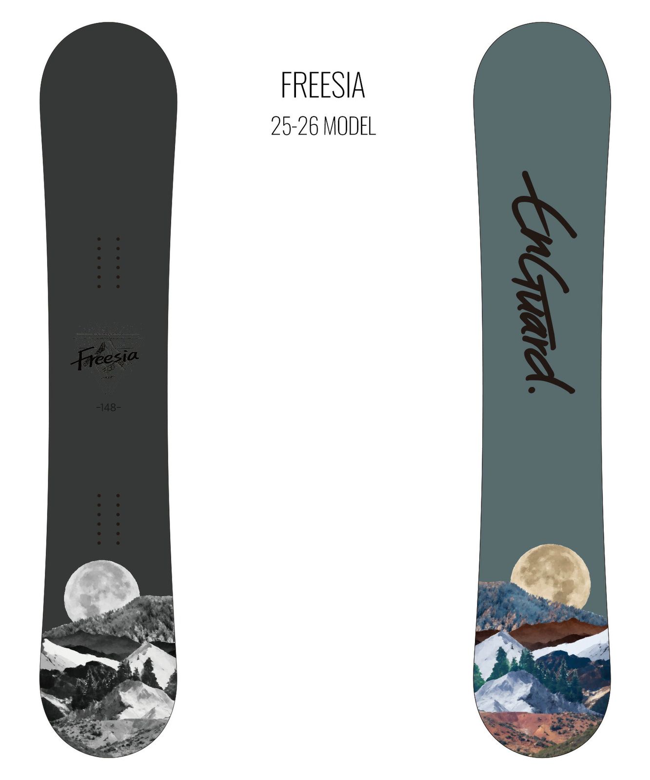 2526】新品 EnGuard アンガード スノーボード 板 ユニセックス Freesia