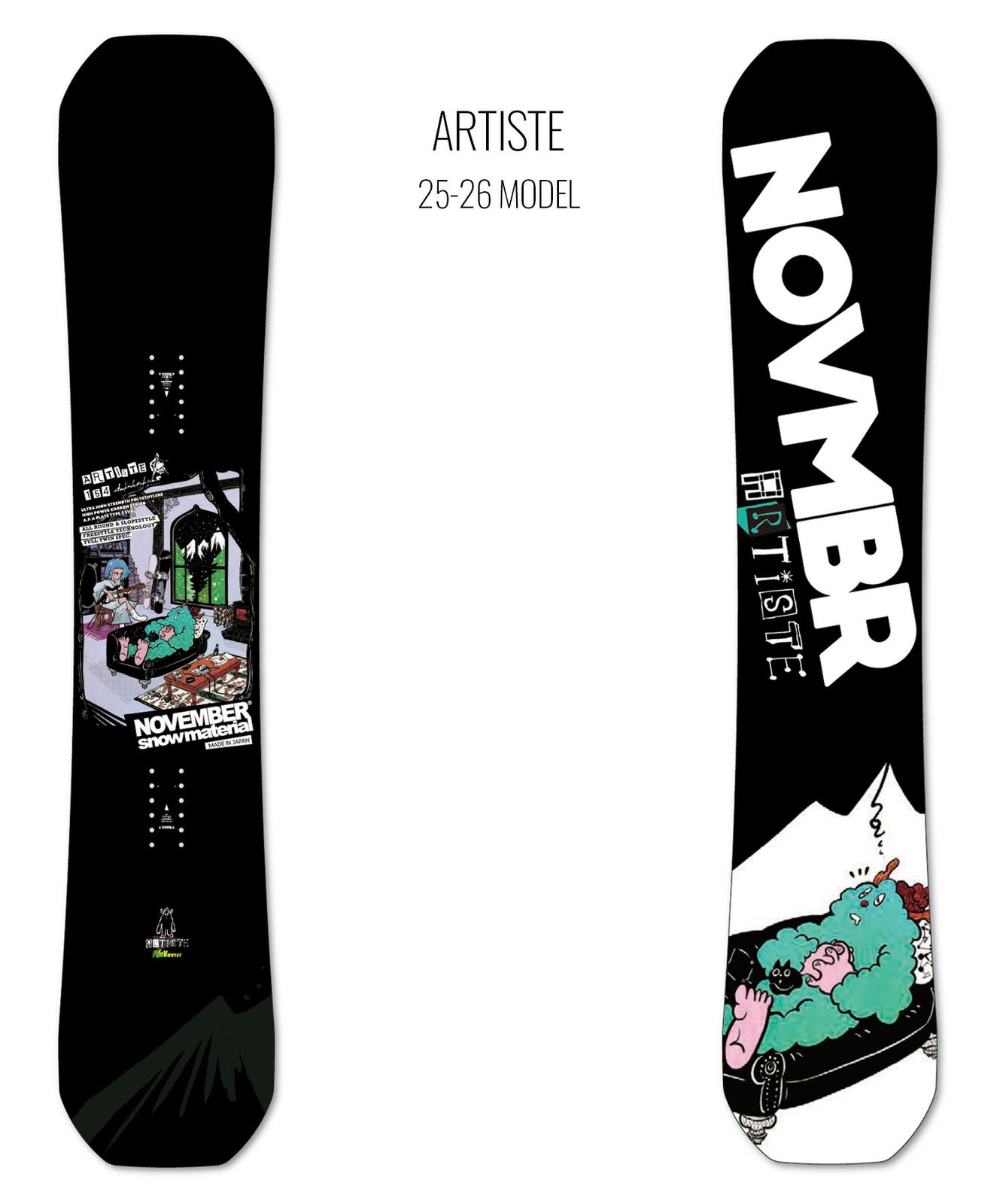 2526】新品 NOVEMBER ノーベンバー スノーボード 板 ユニセックス