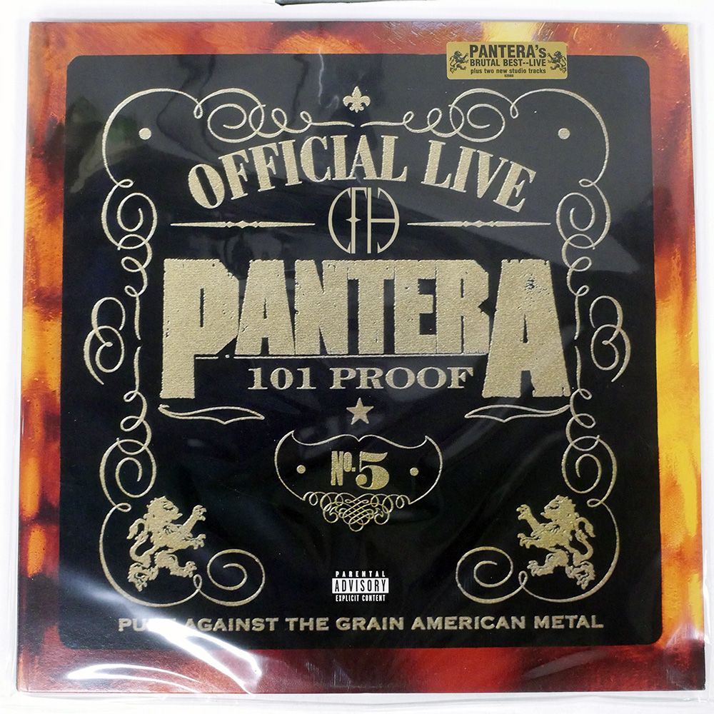 US盤 PANTERA LIVE 101 PROOF RECORDS AMERICA 620681 LP
