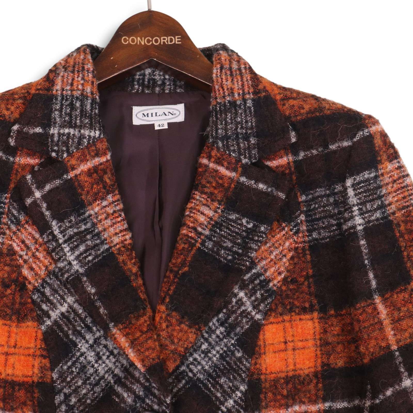 極美品 オンリープレミオ テーラードジャケット チェック アルパカ