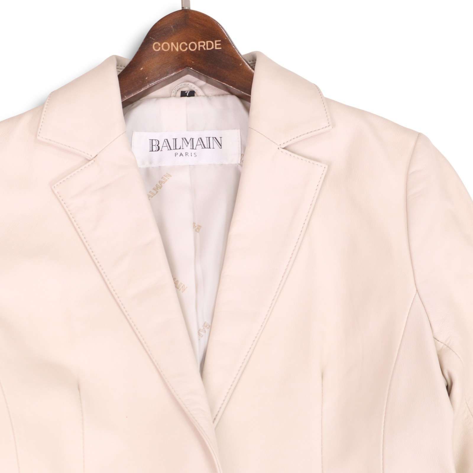BALMAIN PARIS バルマン 秋冬☆ 羊革 ラム レザー テーラード 