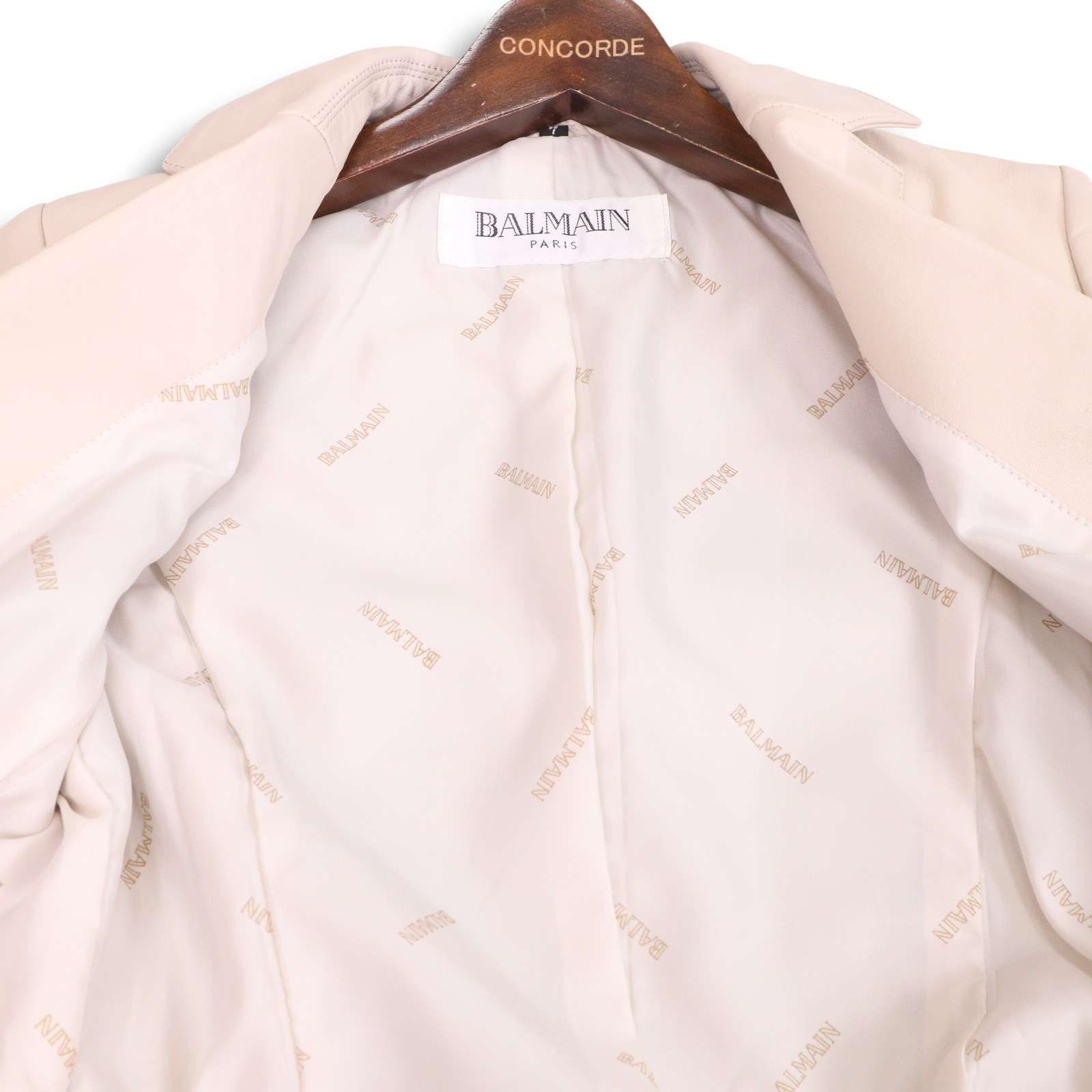 BALMAIN PARIS バルマン 秋冬☆ 羊革 ラム レザー テーラード