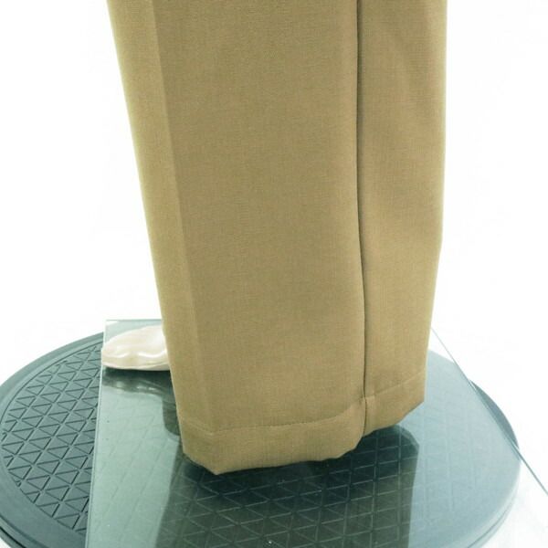  80 OFF アリジ ALYSI パンツ 42 EPT 1131 Lサイズ ブラウン レディース タック入りパンツ ストレッチ ワイド イタリア製 その他 パンツ