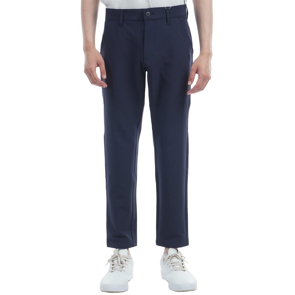 ルコックスポルティフゴルフ ゴルフパンツ ストレッチフォーサー 9分丈 テーパード 吸汗速乾 UVCUT 無地 ゴルフ メンズ NV 00 ネイビー 79